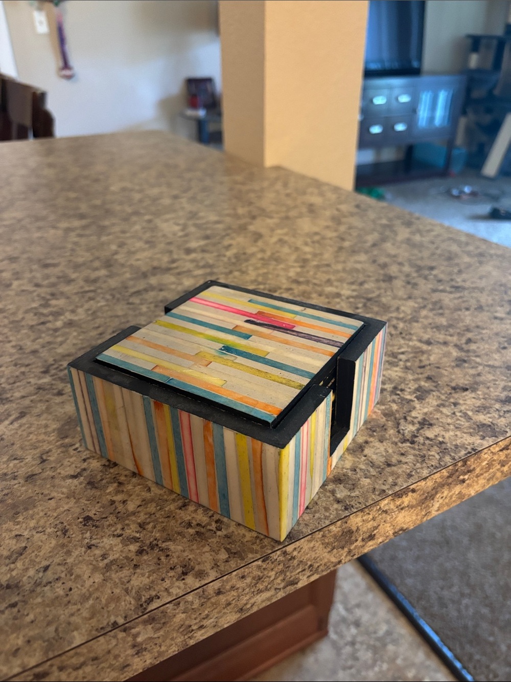Coaster Set With Box - Picture 2 of 2